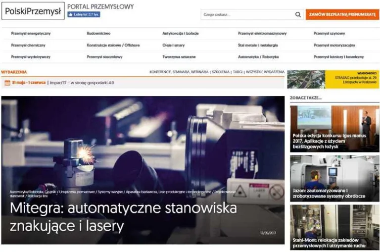 Artykuł Znakowarki Laserowe MITEGRA w Magazynie POLSKI PRZEMYSŁ.